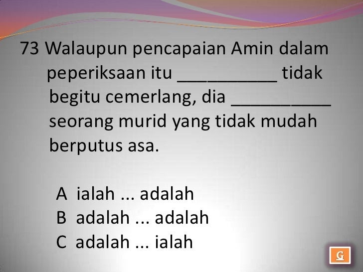 Contoh Soalan Kuiz Uji Minda - Selangor i