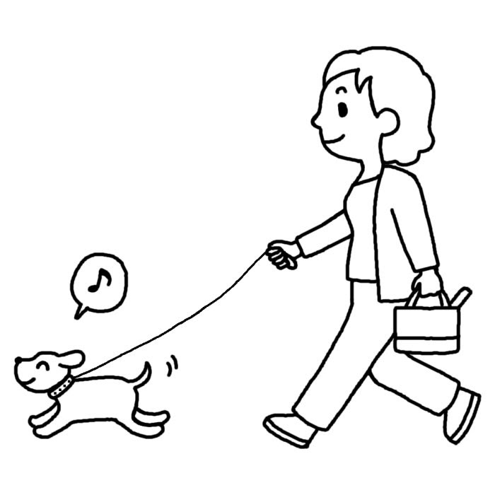 犬 散歩 イラスト Allis