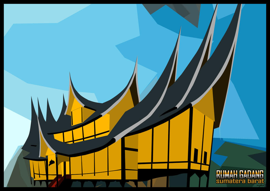 Desain Rumah Adat Minang - Gontoh