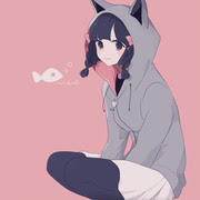 無料イラスト画像 病み パーカー かっこいい 女の子 イラスト