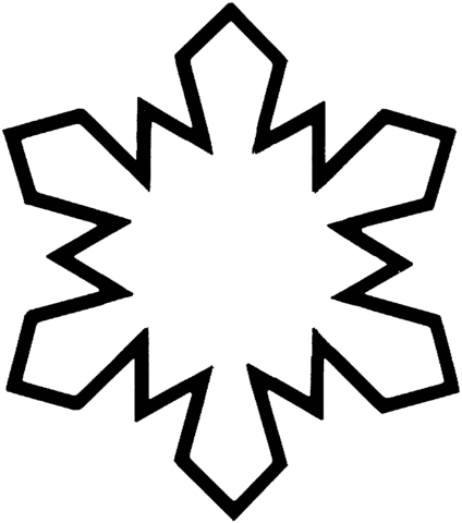 Free printable snowflake pdf coloring pages. Simple Snowflake Coloring Page Free Printable Coloring Pages