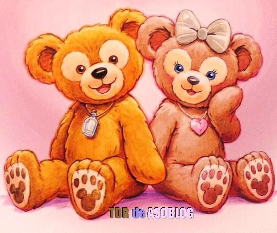 無料イラスト画像 上ダッフィー シェリーメイ イラスト かわいい