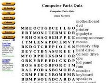 Study computer parts using smart web & mobile flashcards created by top students, teachers, and professors. Computer Parts Quiz Worksheet For 6th 12th Grade Lesson Planet