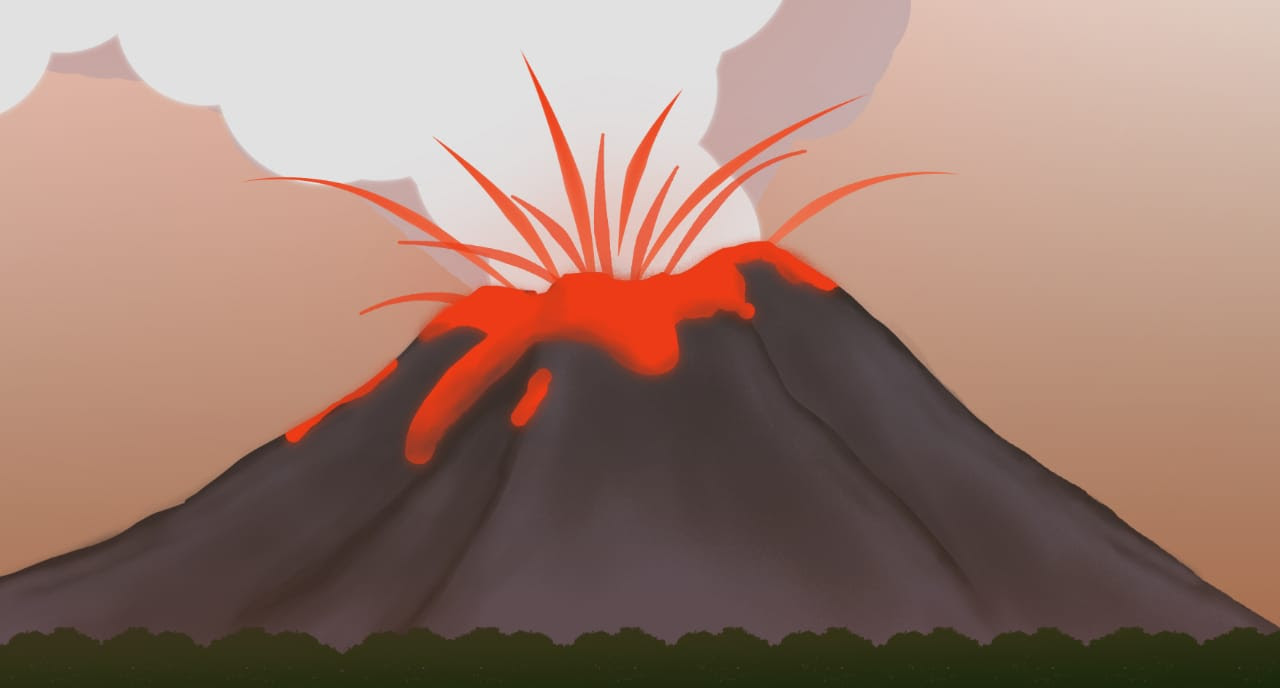 20+ Koleski Terbaru Animasi Gunung Meletus Png Amanda T. Ayala