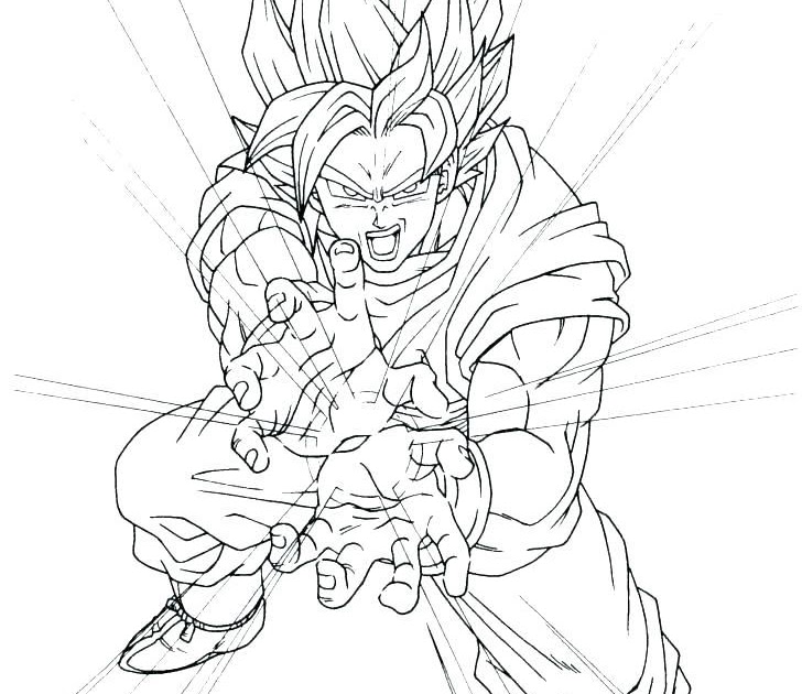 Coloring and Drawing: Gogeta Goku Kamehameha Gogeta Dragon ...