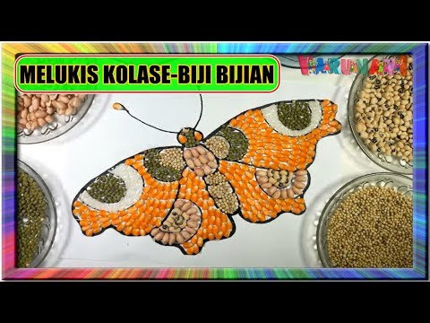 Contoh Gambar  Kolase  Ikan Dari  Biji  Bijian 