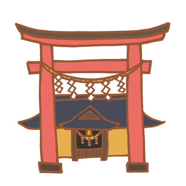 動物の壁紙 上神社 イラスト