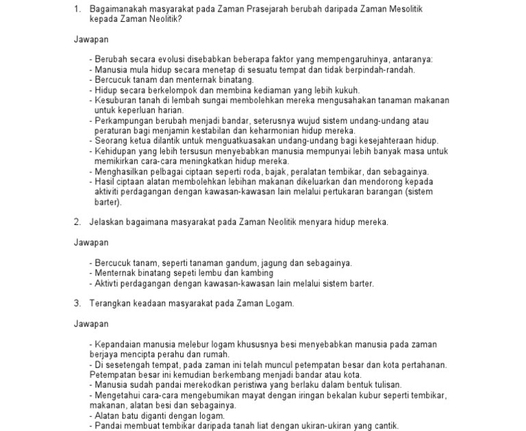 Jawapan Soalan Esei Buku Teks Sejarah Tingkatan 4 - Kuora u