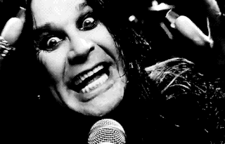Image result for funny make gifs motion images of ozzy and black sabbath going nuts in concert