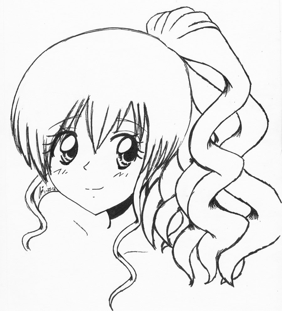 Anime Girl Drawing Steps