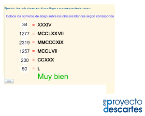 La numeración romana