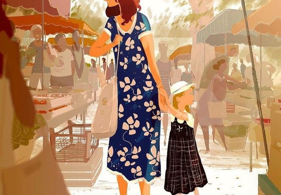 Contoh Gambar Ilustrasi Di Pasar - Contoh Ti