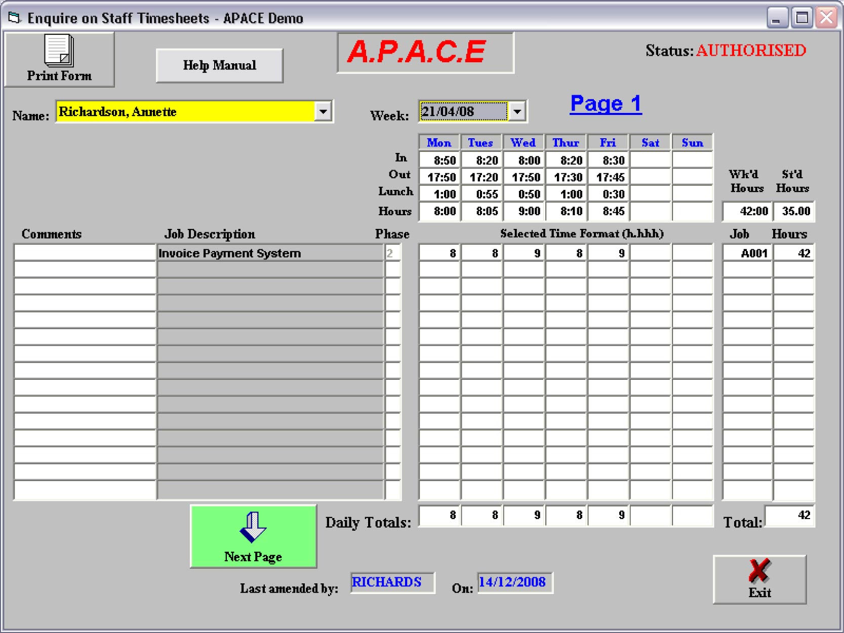 Check spelling or type a new query. Time Sheets