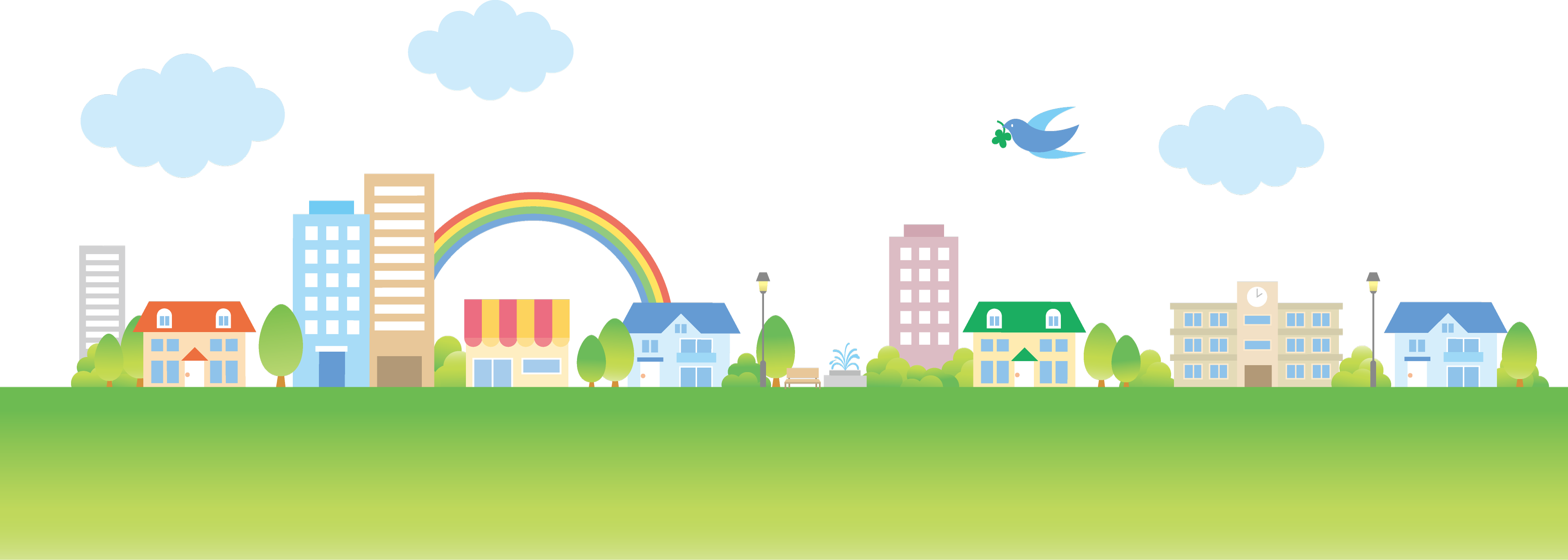 無料ダウンロード 街並 イラスト 無料イラスト素材 かわいいフリー素材 素材のプ