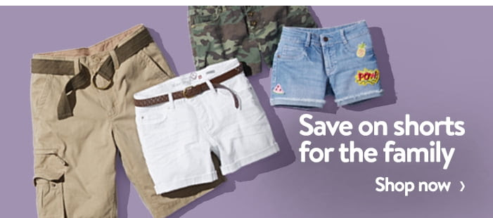 Save on shorts for the family
