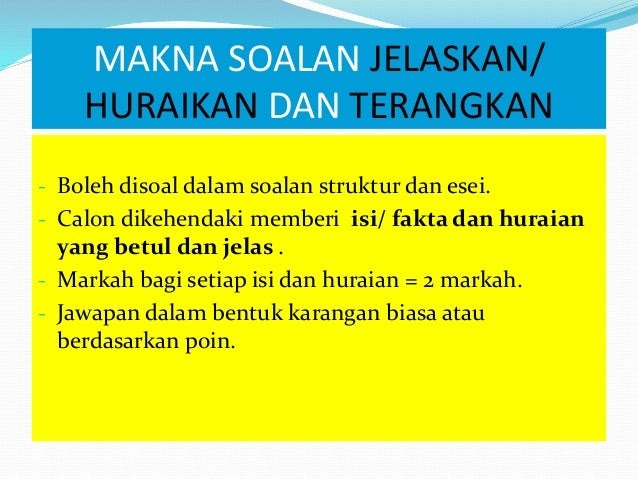 Contoh Soalan Karangan Esei - Selangor r