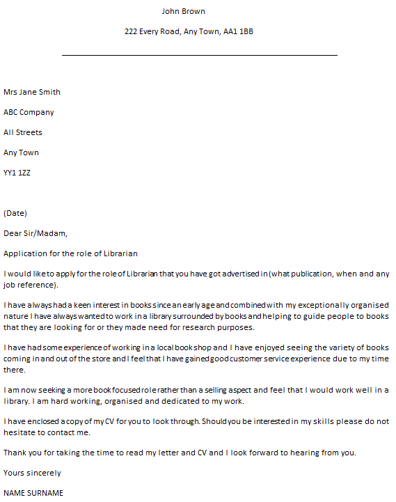 Maybe you would like to learn more about one of these? Librarian Cover Letter Example Icover Org Uk Icover Org Uk