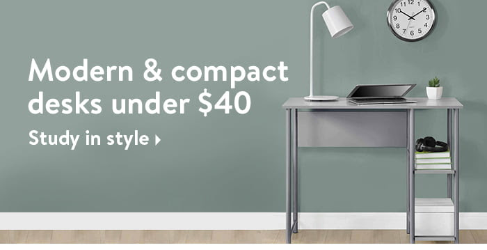 Modern and compact desks for less