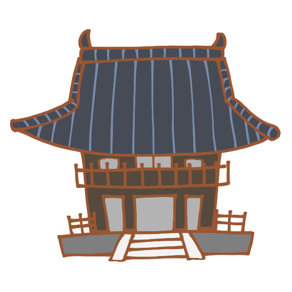 100 お寺 イラスト 無料イラスト素材 かわいいフリー素材 素材のプ