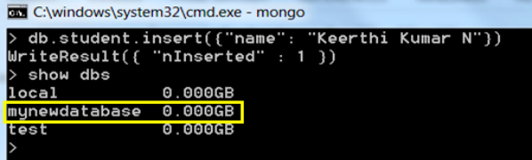 List all Databases in MongoDB