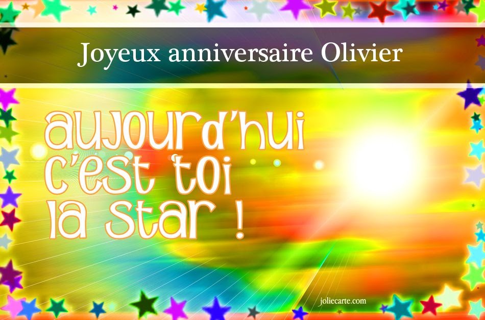 Carte Virtuelle Anniversaire Olivier