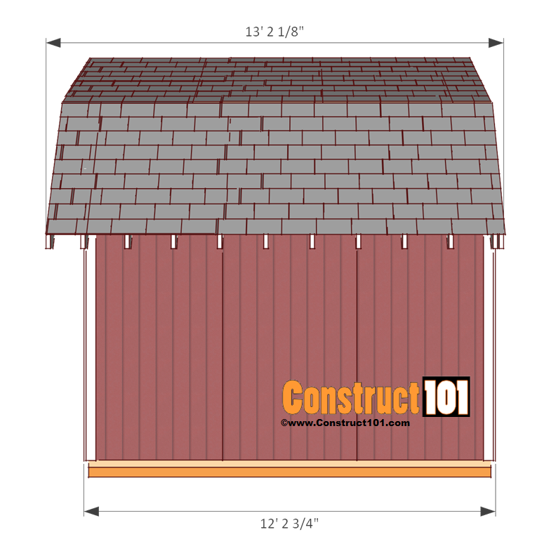 10x12 Gambrel Shed Plans With Loft | garden shed deals