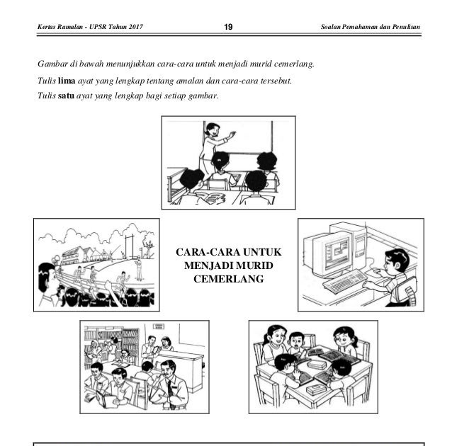 Soalan Upsr 2019 Bahasa Melayu Penulisan - Malacca s