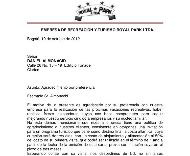 Carta De Agradecimiento Por Un Cumpleanos - r Carta De