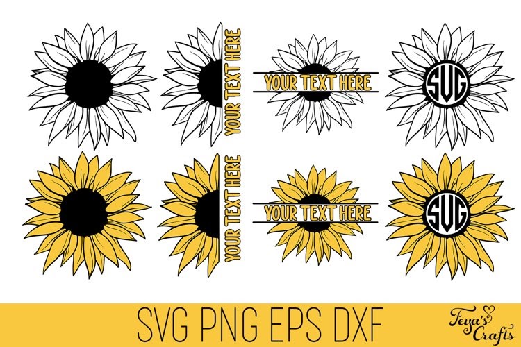 Free Free 96 Sunflower Half Svg Free SVG PNG EPS DXF File