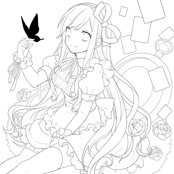 無料でダウンロード イラスト 線画 無料 7235 花 イラスト 無料 線画