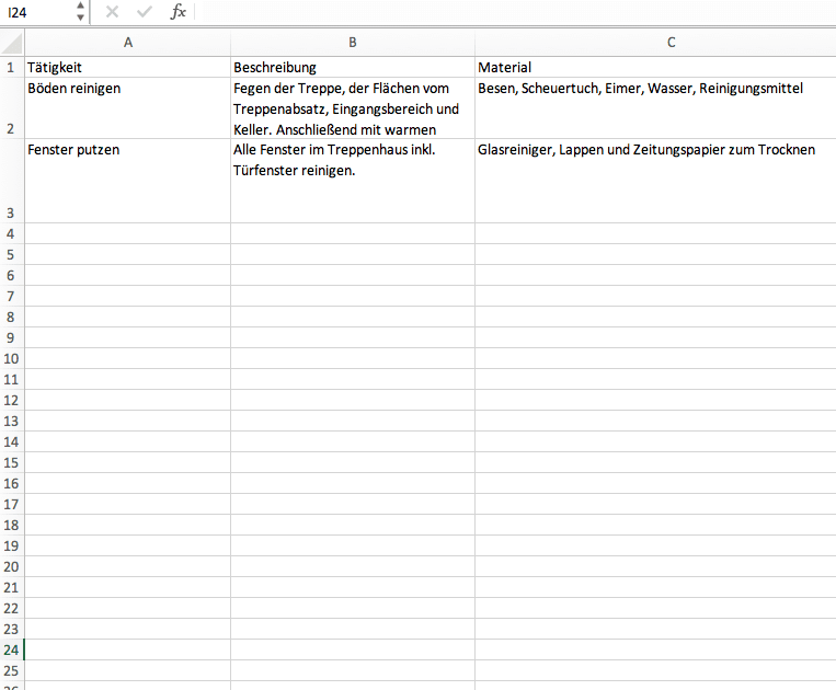 Treppenhausreinigung Pla Fur Mieter Als Tabelle Hausordnung Fur Mieter Hausordnung F R Mietwohnung Muster