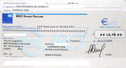 Credit Bank Personnel Modele Cheque De Banque