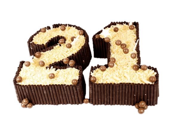 The beautiful high, rich sponge cake is drizzled with a succulent chocolate glaze. Chocolate Number 21 Cake Transparent Png Stickpng