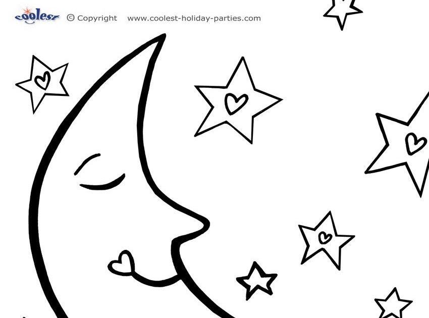 Moon Photography Lesson And Moon Pictures Coloring Pages - Franklin