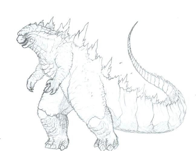 Kids Godzilla Coloring Pages - Coloring Pages for Kids