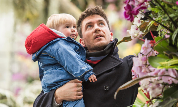 Image of a father and child at Orchids