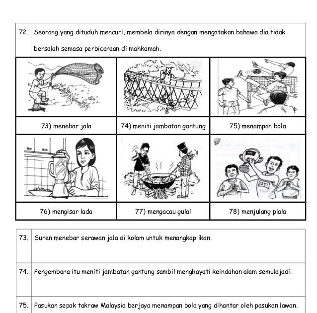 Membina Ayat Menggunakan Perkataan