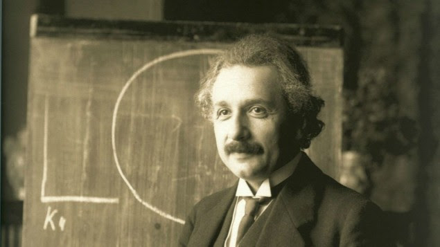 Albert Einstein during a lecture in Vienna in 1921. (Wikipedia/public domain)