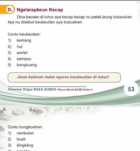 Kunci Jawaban Bahasa Sunda Kelas 5 Angkoo