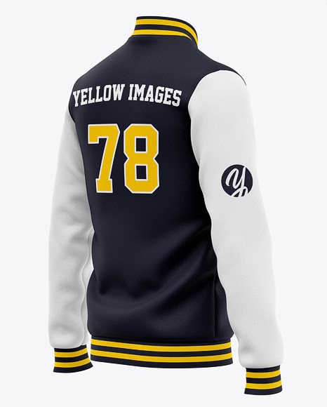 Download Men's Zipped Bomber Jacket Mockup - Front Half-Side View ...