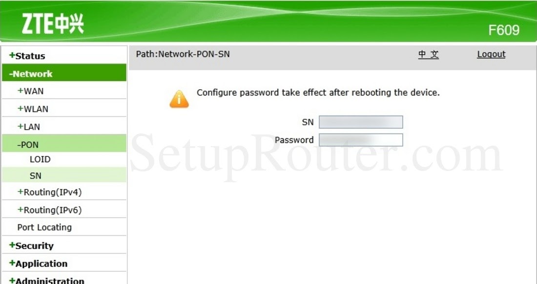 Password Router Zte Zxhn F609 - Password Router Zte Zxhn ...