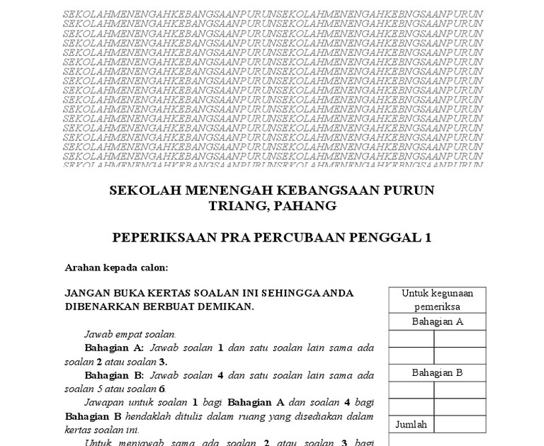 Soalan Geografi Stpm Penggal 1 - Resep Note m