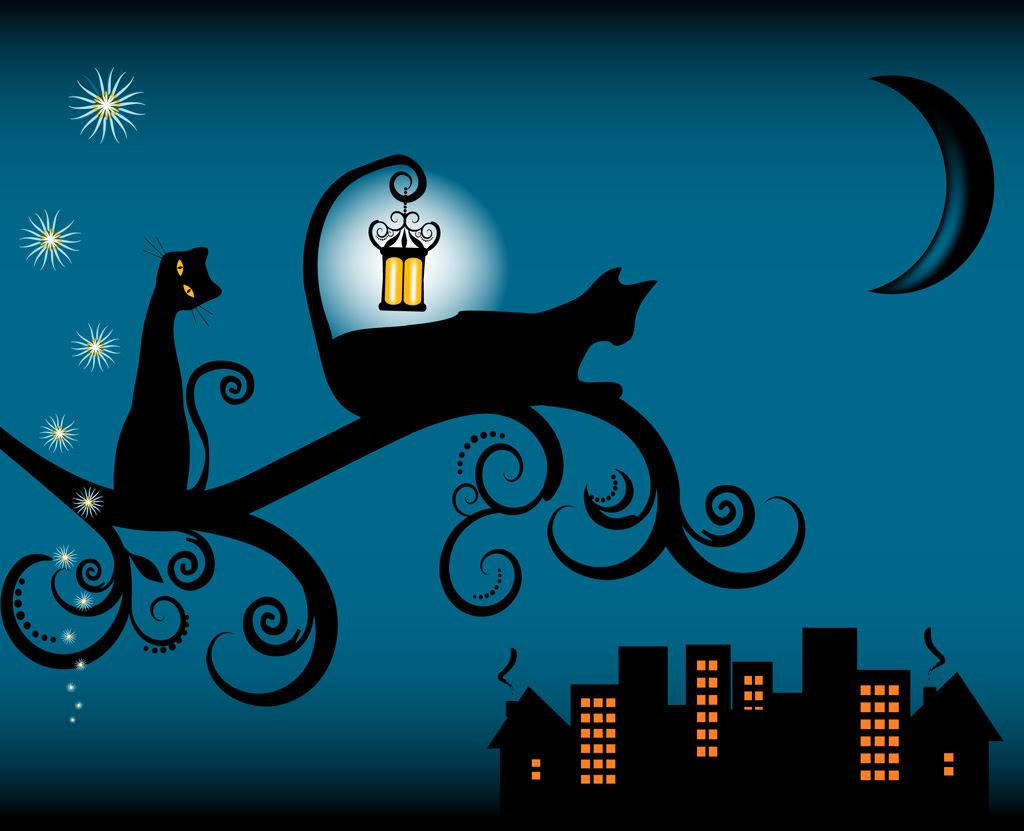 無料ダウンロードかっこいい 月 黒 猫 イラスト ただのディズニー画像