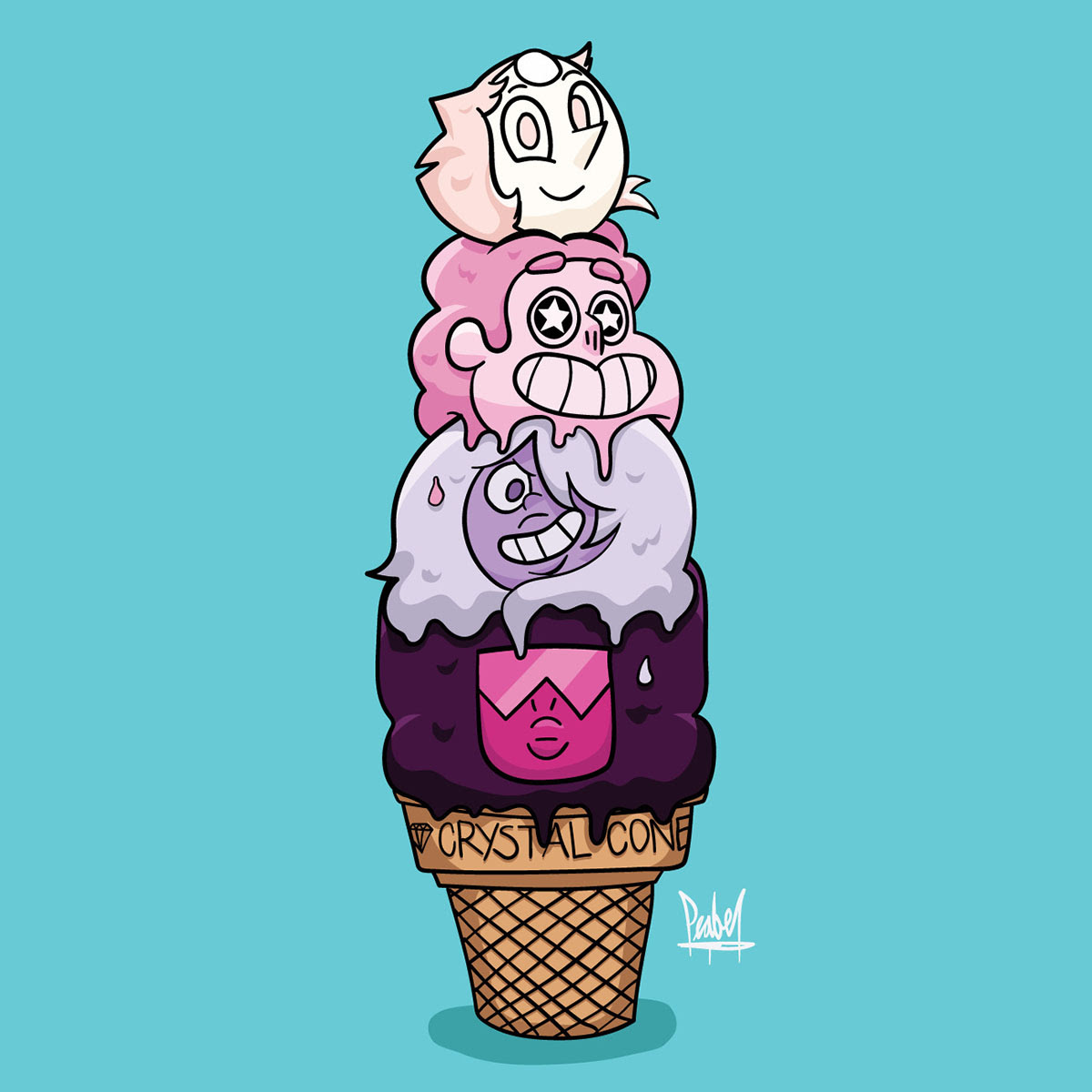 illustrated ice cream cone