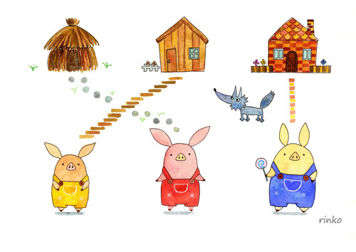 トップ100三びきのこぶた イラスト 美しい花の画像