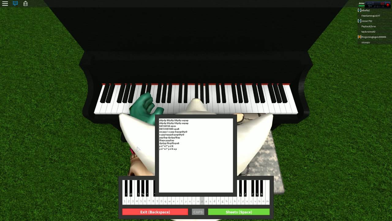 River Flows In You Roblox Music Sheet Virtual Piano - believer roblox piano