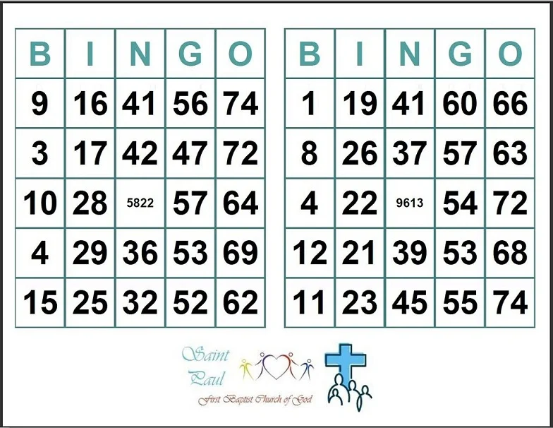 Calendar June Printable Bingo Cards 4 Per Page