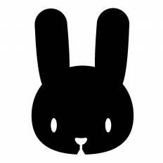 愛されし者 イラスト うさぎ シルエット 顔 イラスト 写真