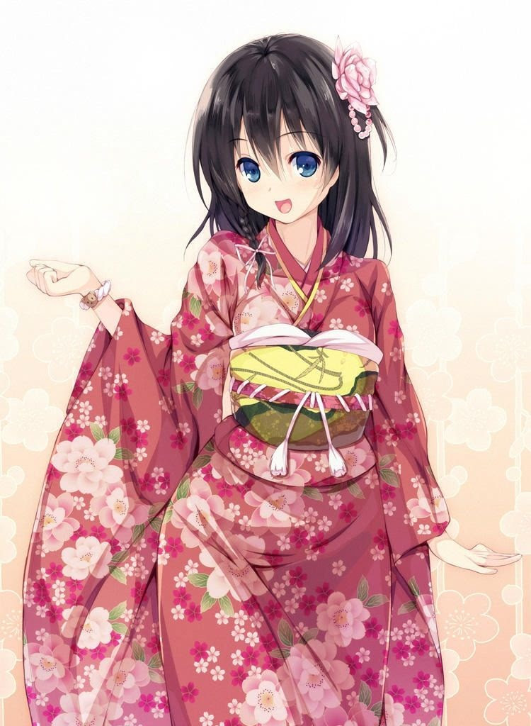 最高の着物 キャラ 女 アニメ画像