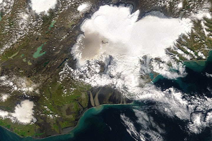 Dusty Glaciers in Iceland